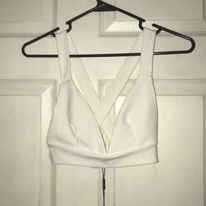 Cute White Bralet from Prettylittlething